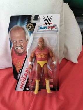 WWE Main Event Series Hulk Hogan ‘Python Power’ Action Figure - Red & Yellow